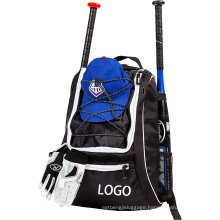 T-Ball Softball Helment Seperate Shoe Compartment Baseball Bat Bag, Basebal Backpack